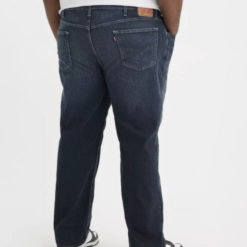 Levis Big & Tall Mens 559 Dark Blue Jeans Relaxed Straight NWT 52x32
